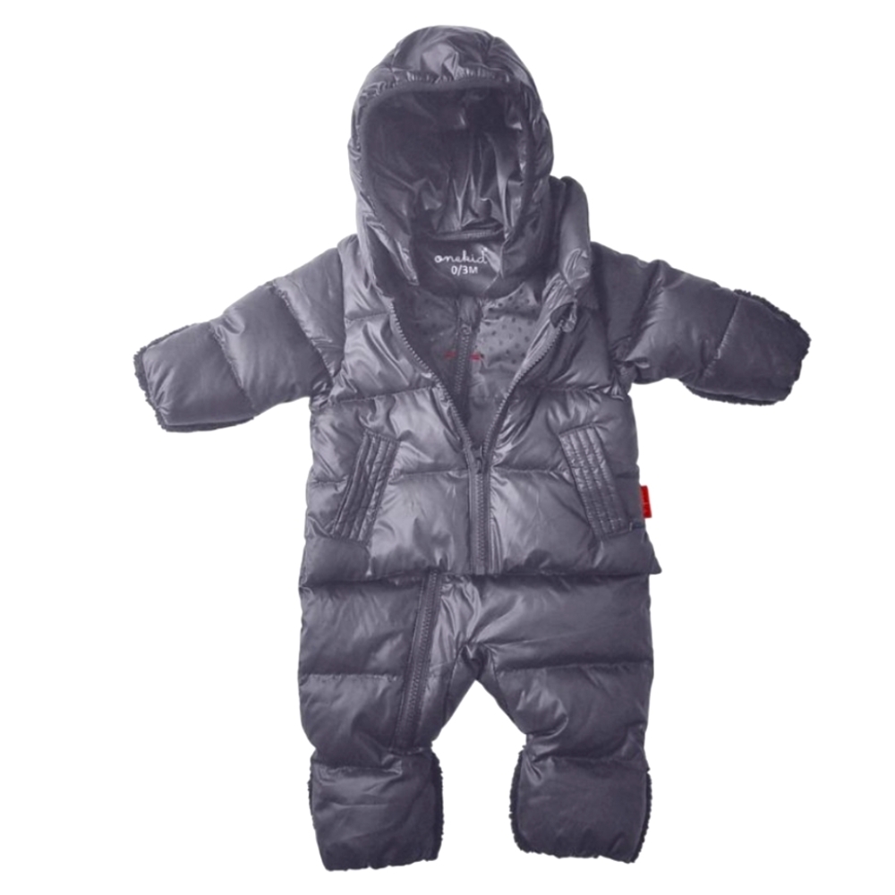 OneKid- The Road coat Snow suit in Down feather Grey size 6-12 months